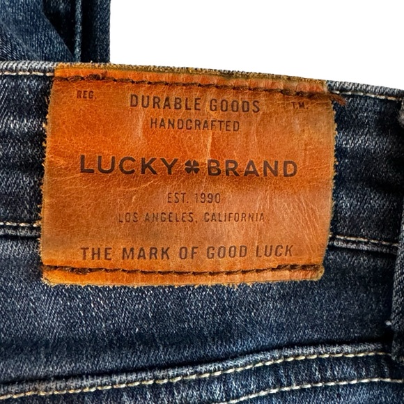 Lucky Brand Size 6 Ankle Blue Cotton/Polyester/Elastane Ava Skinny Jeans Raw Hem - Picture 6 of 9